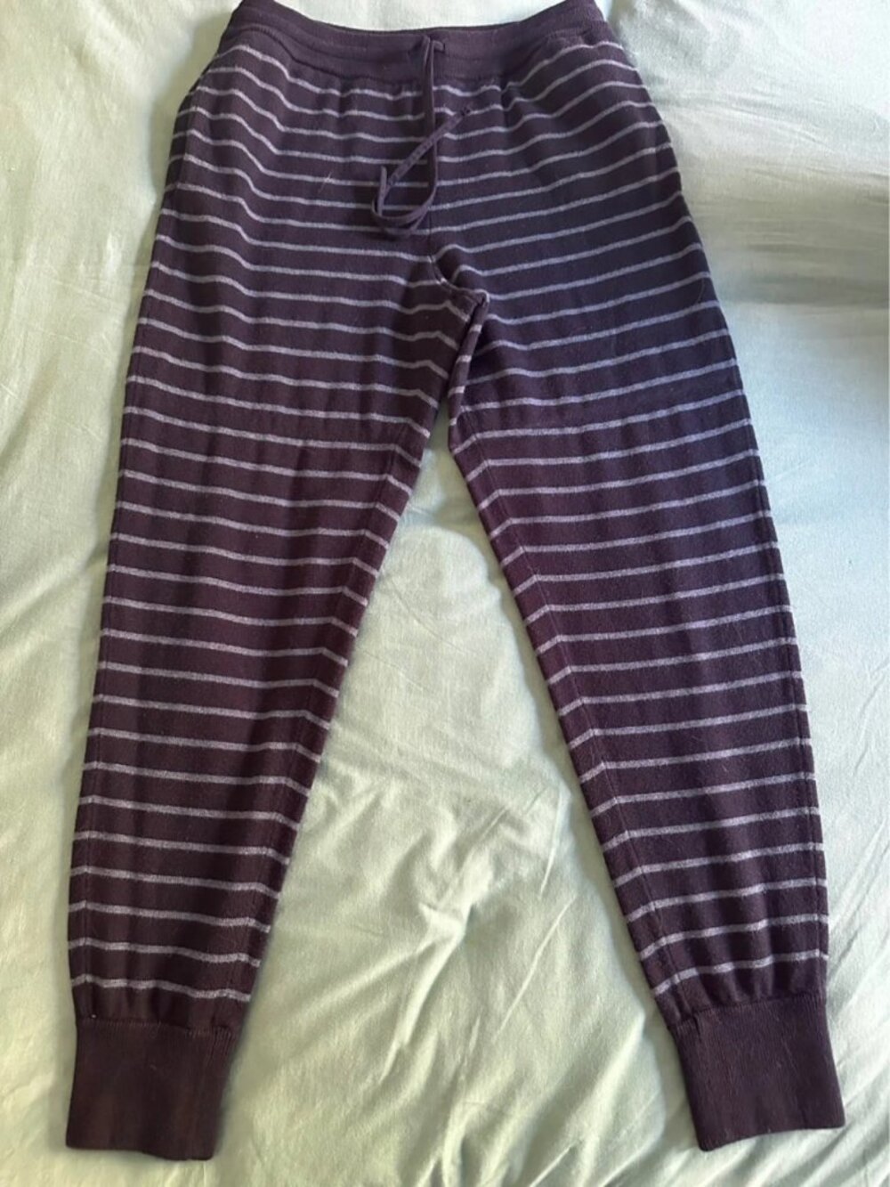 Men’s Striped Knit Jogger Sweatpants Size S